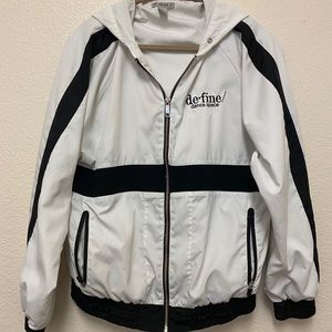 White and Black Windbreaker